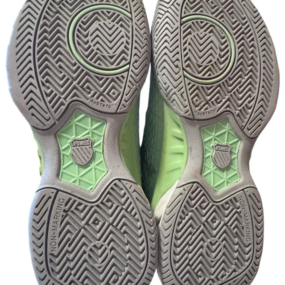 K-Swiss Women’s Court Shoes Green Grey Non Marking Indoor SZ 9 - Picture 14 of 16